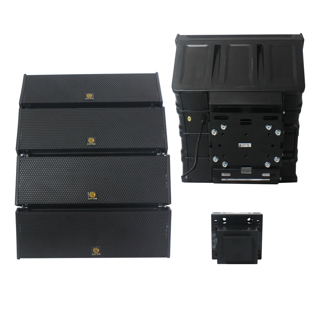 Weatherproof Column Speaker Versatile Mounting Horizontal Vertical Array High Output for Rental Event Audio System
