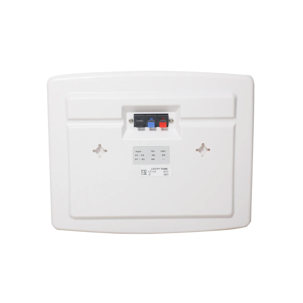 6W Outdoor Wall Speaker IP54 Splash Proof ABS Enclosure Elegant Design for Wet Area PA Background Music System