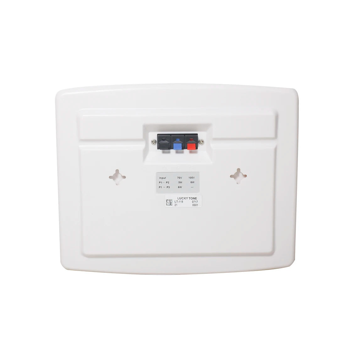 6W Outdoor Wall Speaker IP54 Splash Proof ABS Enclosure Elegant Design for Wet Area PA Background Music System