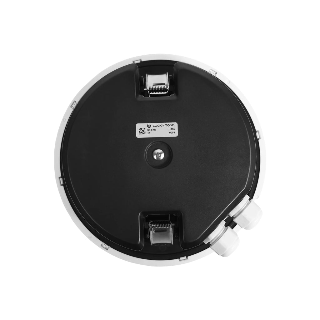 PA Speaker With 6 Inch Twin Cone 100V Line Aluminium Grille Snap Fit Design Thermal Fuse Protected Marine Ceiling Speaker