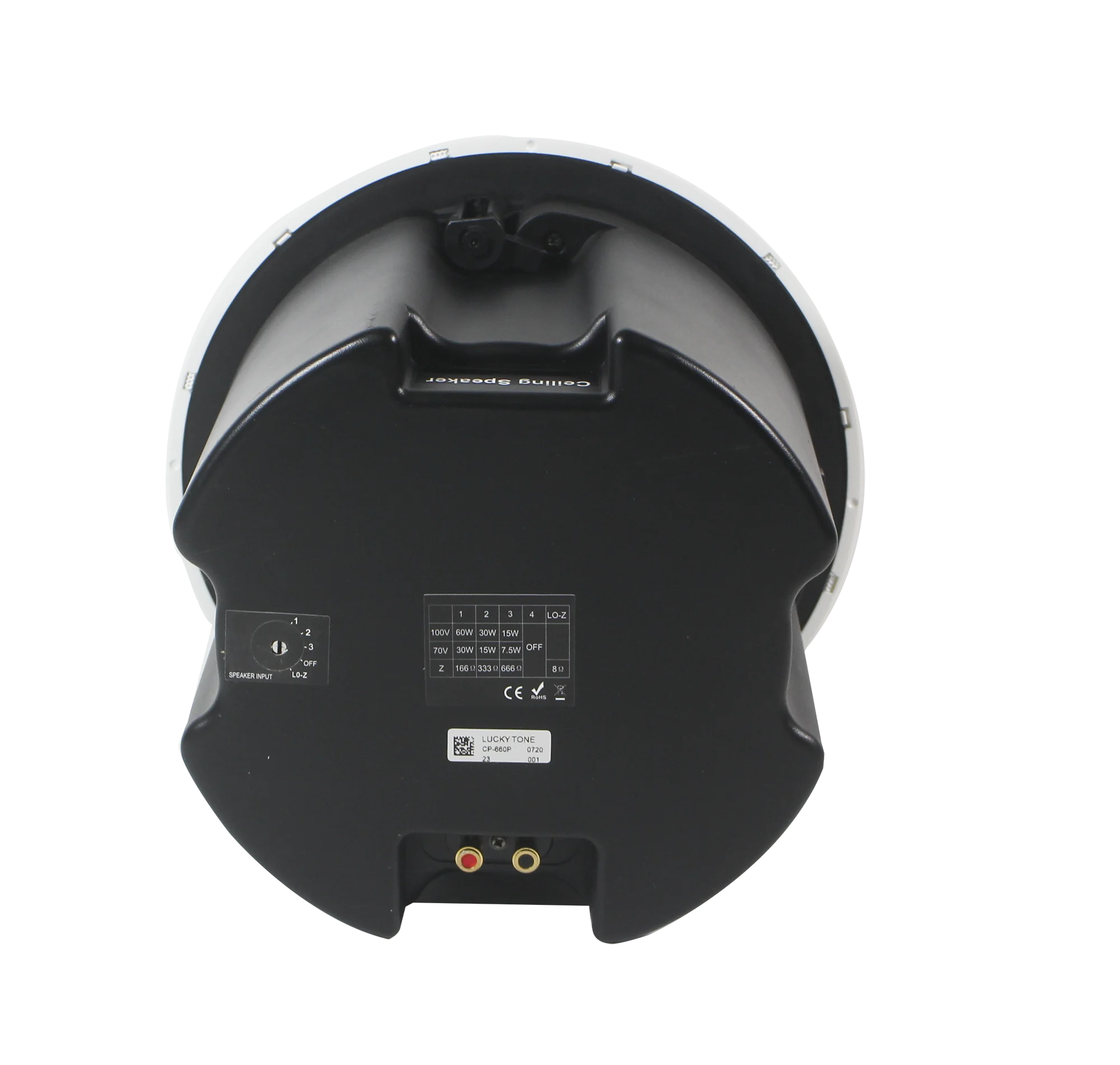 High Fidelity Ceiling Speaker With Kevlar Cone Crossover Network 2-Way ABS High Power Sound Professional Audio Ceiling Speaker