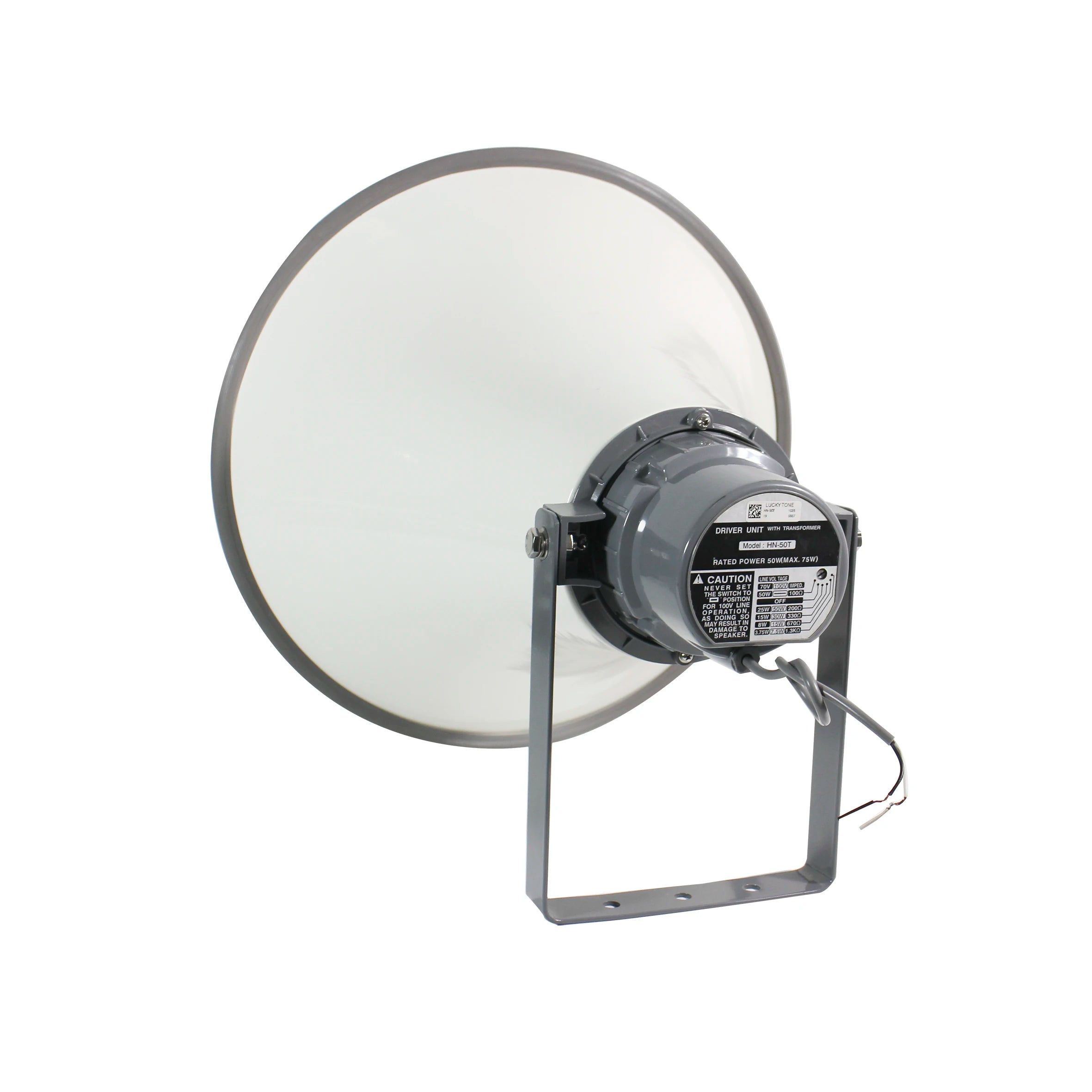 V Long Distance PA Horn Speaker IP67 Waterproof Aluminum Wide Range for Hazardous Outdoor Environment Powered pa Speakers