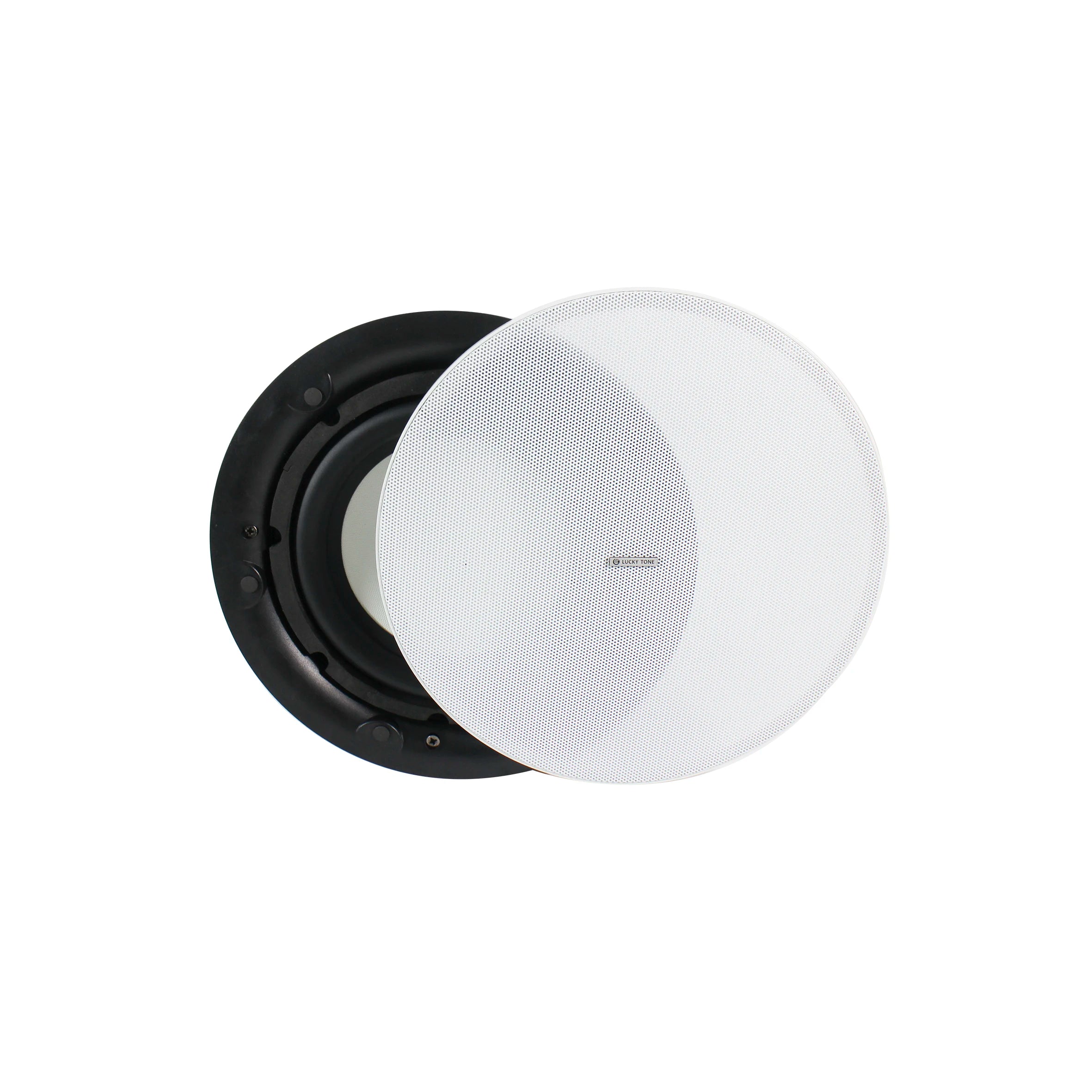 8 Inch Ceiling Subwoofer With 3-Shift Switch 100V Line Deep Bass ABS Housing Low Frequency Supplement In-Ceiling Bass Speaker