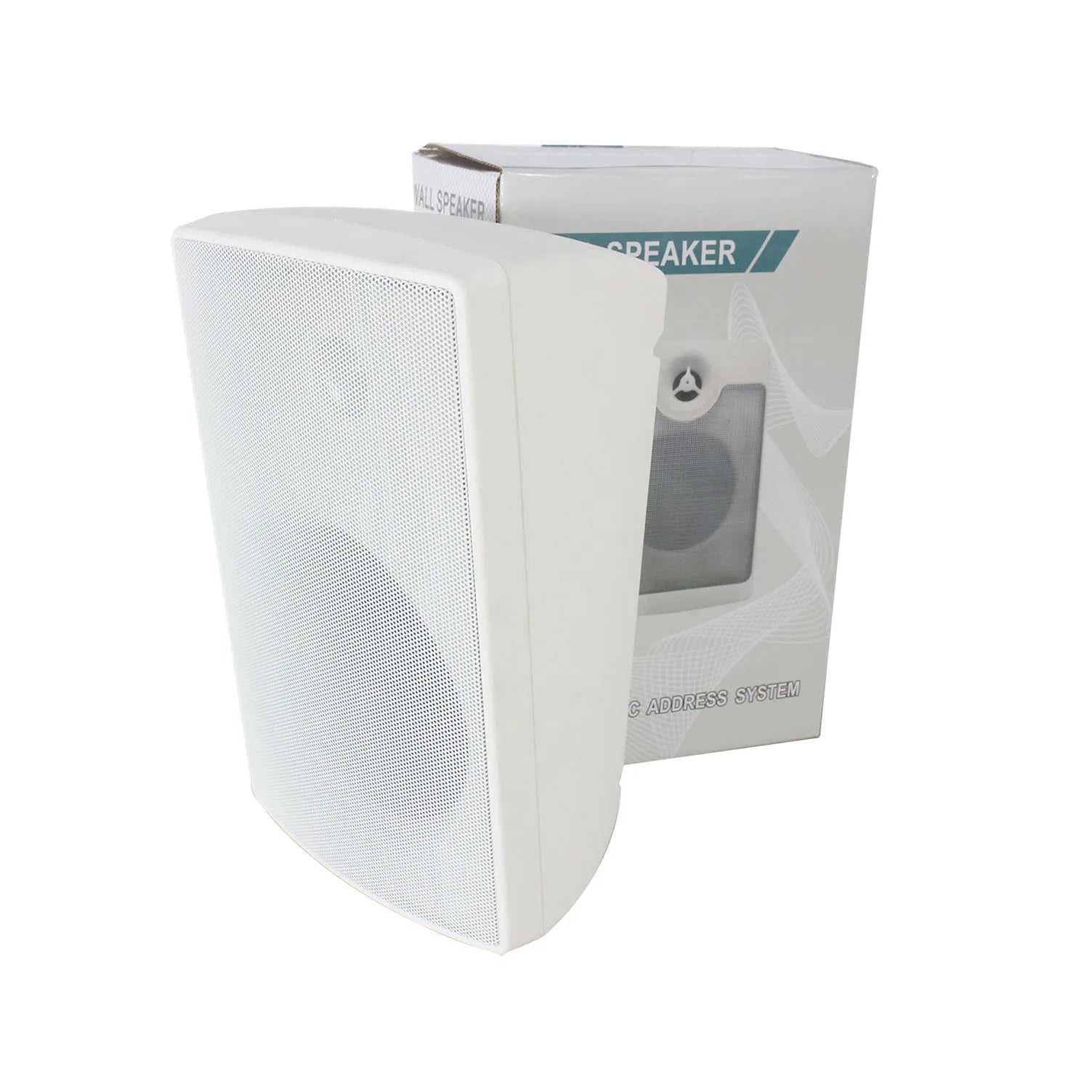 V 5-Inch Wall Speaker With 2-Way Design Dedicated Tweeter Wide Easy Mount for Music Voice Commercial Wall Speaker