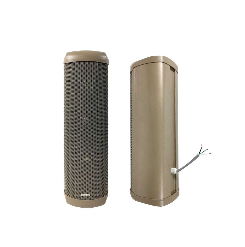 Aluminum Wall Mount Column Speaker with IP44 Weatherproof Stylish Design for Paging Background Music Audio