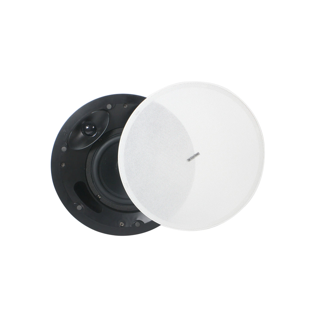 High Fidelity Ceiling Speaker With Kevlar Cone Crossover Network 2-Way ABS High Power Sound Professional Audio Ceiling Speaker