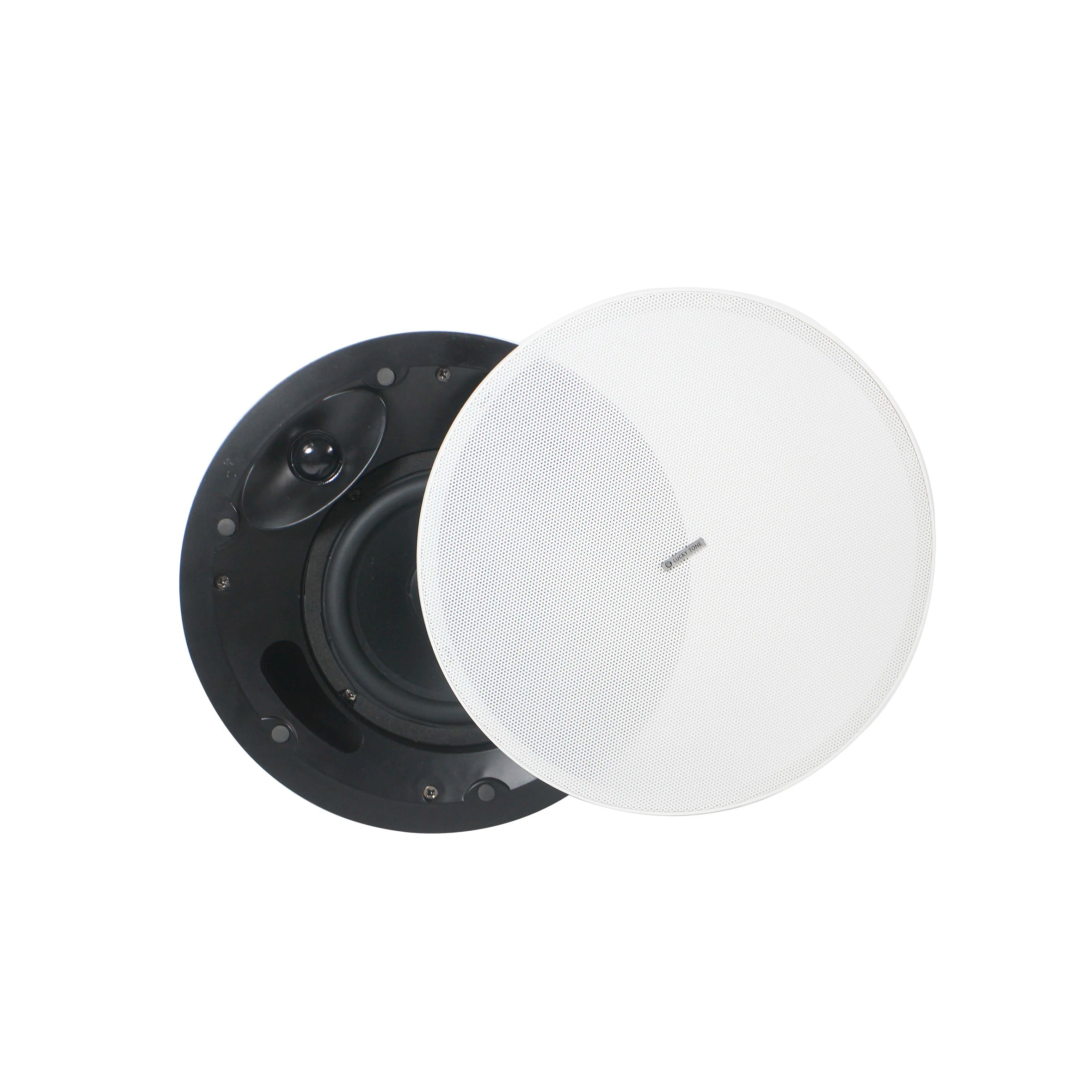 High Fidelity Ceiling Speaker With Kevlar Cone Crossover Network 2-Way ABS High Power Sound Professional Audio Ceiling Speaker